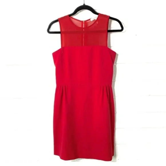 Sandro | Dresses | Sandro Paris Modern Sheer Yoke Red Dress Sz S | Poshmark Sandro | Dresses | Sandro Paris Modern Sheer Yoke Red Dress Sz S | Poshmark